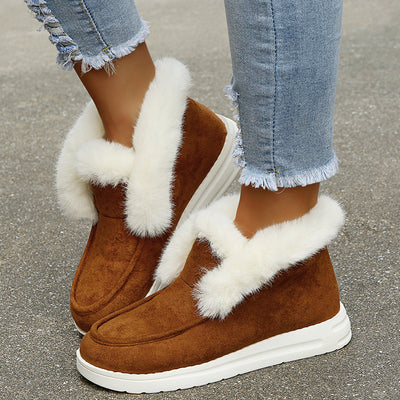 Zapatos Casuales de Algodón para Mujer Talla Grande con Punta Redonda - Image 6