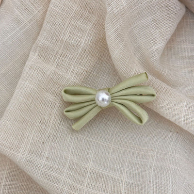 Clips de Cabello con Moño de Perla - Par de Horquillas Pato Laterales - Image 6