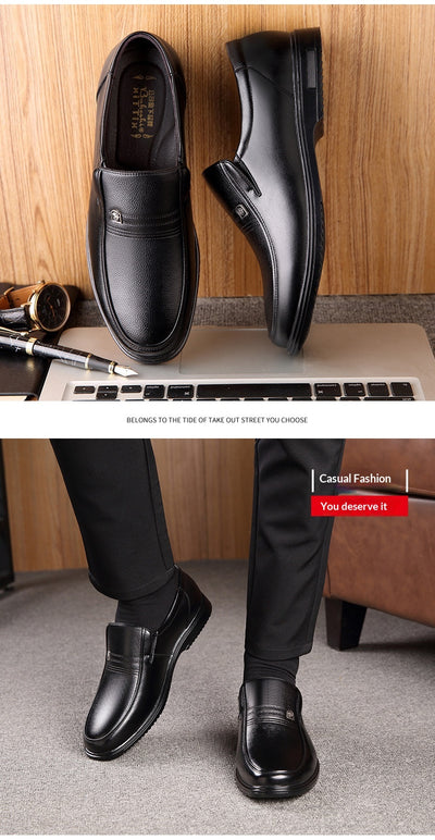 Zapatos Casuales de Cuero Genuino para Hombre - Suela Plana Antideslizante - Image 18