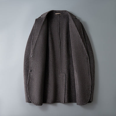 Blazer Reversible de Lana a Rayas para Hombre - Image 4