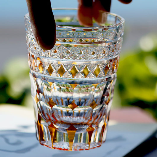 Vaso de Cristal Tallado a Mano Estilo Japonés para Whiskey y Jugos - Image 22