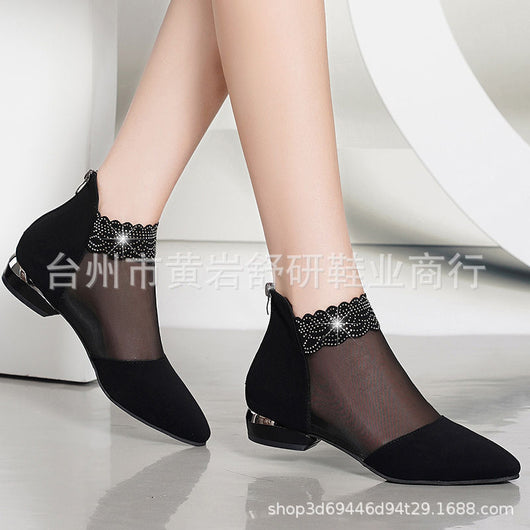 Botas Sandalias con Strass para Mujer - Diseño Calado Primavera Verano - Image 2