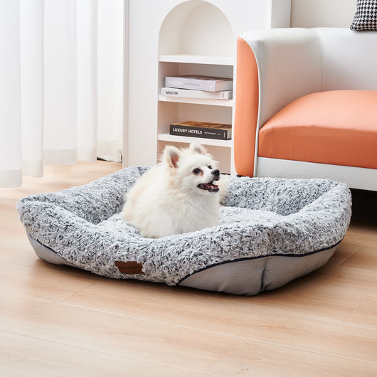 Cama Velvet Swirl para Perros Pequeños y Medianos con Cojín Removible y Efecto Calmante - Image 16