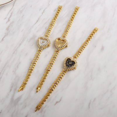 Reloj de Mujer Personalizado con Diamantes y Corazón de Rhinestones - Image 10