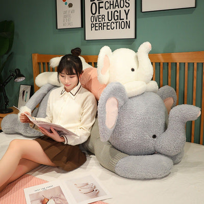 Almohada Decorativa Elefante Gigante de Peluche Suave - Image 2