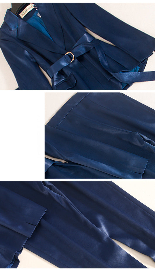 Blazer Satinado Casual para Mujer con Cintura Ajustada - Image 13