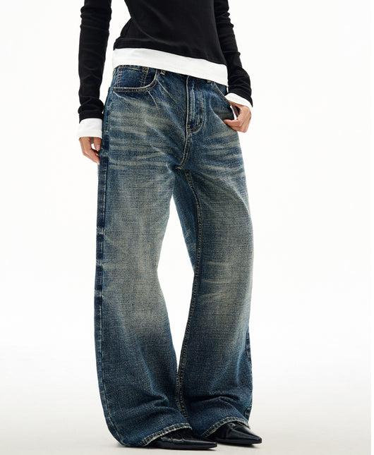 Pantalones Jeans Rectos Anchos para Hombre - Primavera y Otoño - Image 8