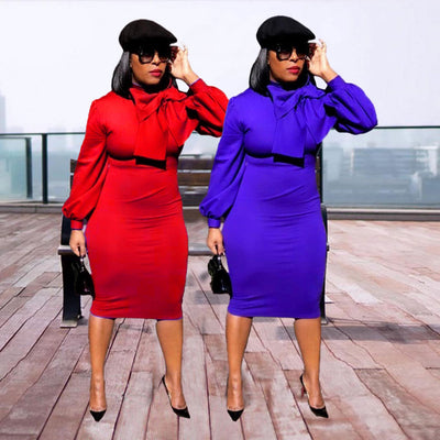 Vestido Africano de Manga Larga para Otoño e Invierno - Image 8