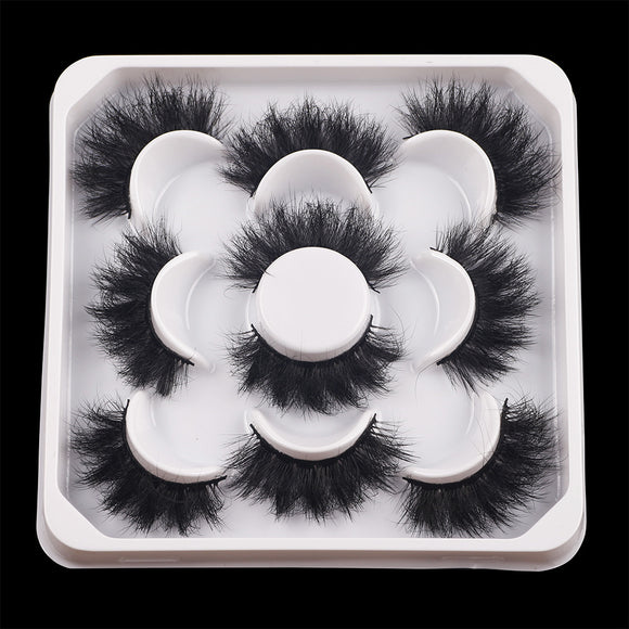 Set de 5 Pares de Pestañas Postizas Voluminosas
