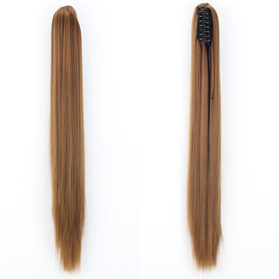 Peluca de Fibra Sintética con Clip Tipo Garra - Cabello Liso y Voluminoso - Image 10