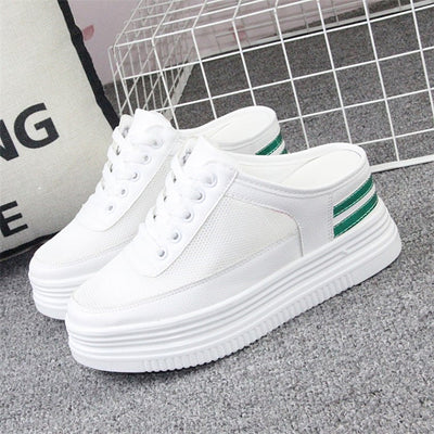 Zapatillas Blancas Transpirables con Malla Hueca para Mujer - Image 9