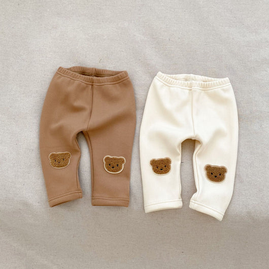 Pantalones Térmicos Infantiles con Osito Bordado 3D - Calidez y Comodidad - Image 13