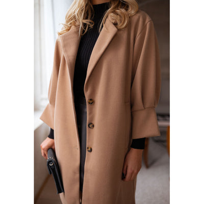 Abrigo de Lana para Mujer con Cuello Solapa y Mangas 3/4 - Otoño e Invierno - Image 15