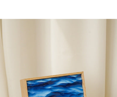 Aparador de Madera Maciza Azul con Pintura Decorativa 3D Marina - Image 14
