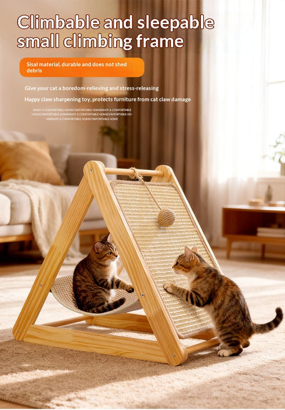 Árbol para Gatos de Madera Maciza Resistente y Fácil de Limpiar - Image 14