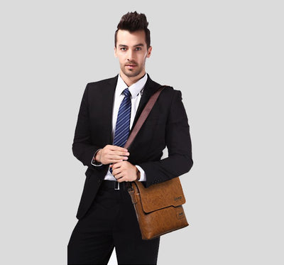 Bolso Messenger Ejecutivo Asimétrico con Billetera Integrada - Image 14