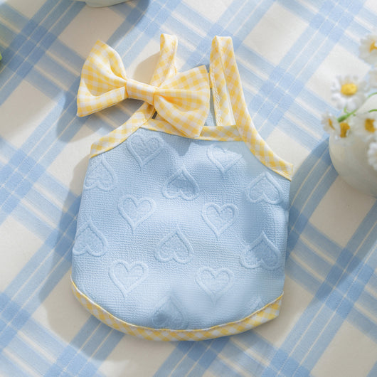 Chaleco Arnés con Moño y Textura Alivio Cardíaco para Perros Pequeños - Image 5