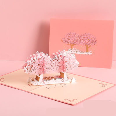 Tarjeta de Invitación Sakura Enamorados con Corte Láser 3D Artesanal - Image 8