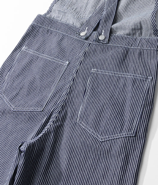 Pantalón de Trabajo Tipo Peto Canvas a Rayas para Leñador y Ferrocarril - Image 28