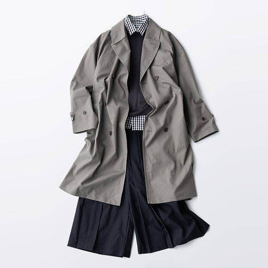Abrigo Impermeable Doble Botonadura Ancho para Hombre