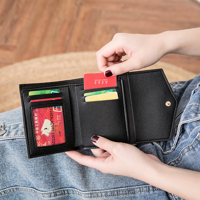Billetera Compacta Ejecutiva Tri-Fold con Compartimentos Múltiples y Monedero - Image 2