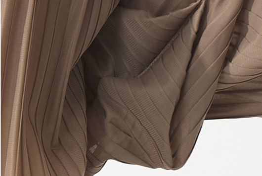 Vestido Suelto de Cuello Redondo y Mangas Abullonadas en Colores Lisos - Image 12