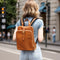 Mochila de Cuero Genuino Retro Laminado
