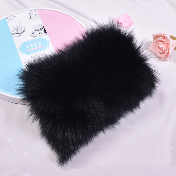 Bufanda de Lana Elastizada Otoño-Invierno con Gorro Integrado