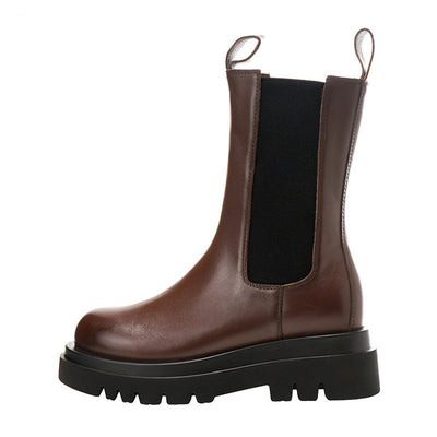 Botas Martin Mujer Plataforma Alta Estilo Británico Industrial - Image 4