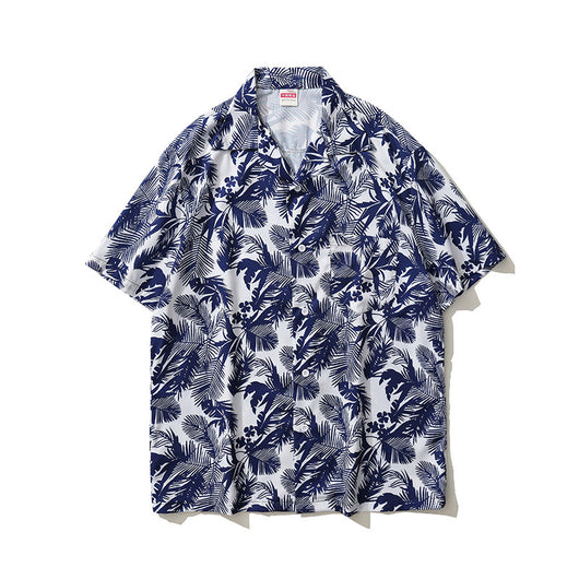 Camisa Clásica Retro Americana con Pajarita Cubana para Hombre - Image 8