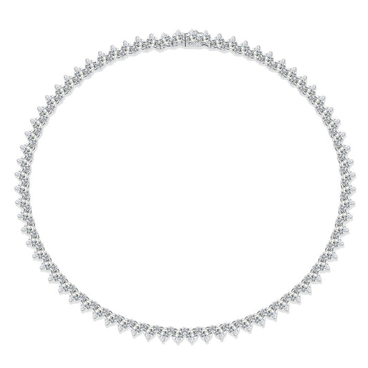 Collar Romantic Gravity - Joya de Lujo en Plata S925 con Moissanita Premium