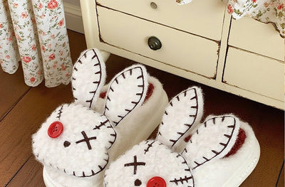 Pantuflas de Algodón con Personalidad Villana - Conejo Pirata para Mujer - Image 23