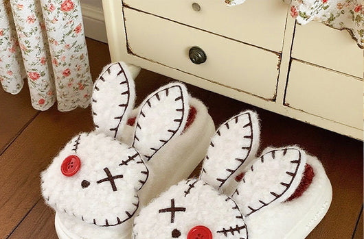 Pantuflas de Algodón con Personalidad Villana - Conejo Pirata para Mujer - Image 23