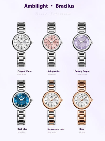 Reloj Mujer Calendario Luminoso Resistente al Agua con Cuarzo - Image 13