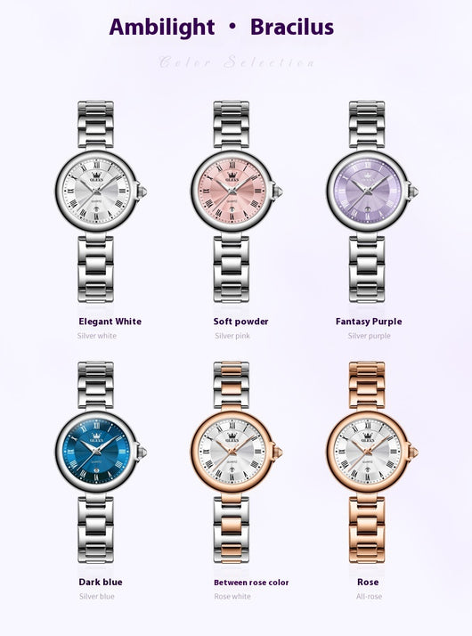 Reloj Mujer Calendario Luminoso Resistente al Agua con Cuarzo - Image 13