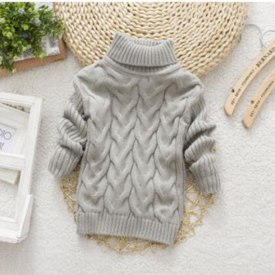 Suéter Cálido de Cuello Alto para Niños - Image 6