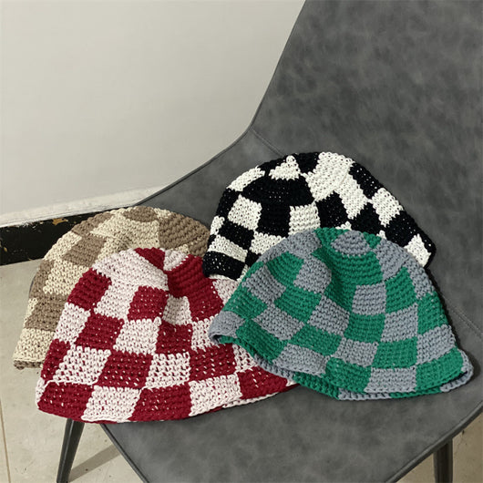 Gorro Pescador Cuadros Escocés Estilo Japonés para Mujer - Image 7