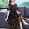 Vestido Elegante Dama Ancho con Bordado en Tul y Flores