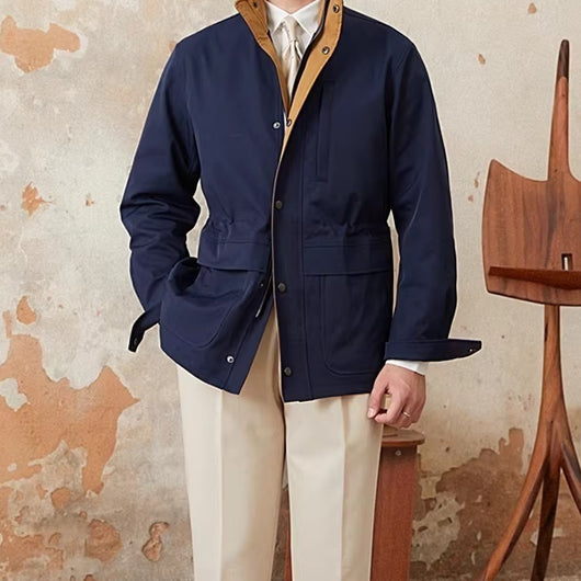 Chaqueta Italiana Impermeable Ajustada al Cintura - Otoño e Invierno