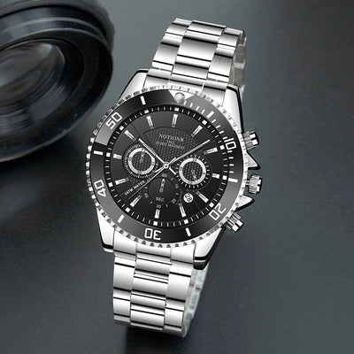 Reloj de Lujo Dorado para Hombre - Acero Inoxidable Resistente al Agua con Esfera Luminosa - Image 23