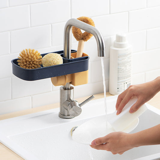 Organizador de Fregadero Ajustable - Soporte Multiuso para Jabón, Esponja y Accesorios de Cocina