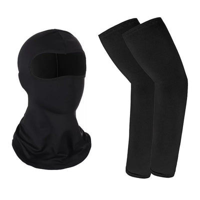 Blue and black full-face balaclava with a roaring gorilla graphic, designed for windproof and dust protection. - Image 10