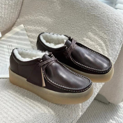 Zapatos Oxford Plataforma Retro de Cuero Genuino - Estilo Británico Casual - Image 11