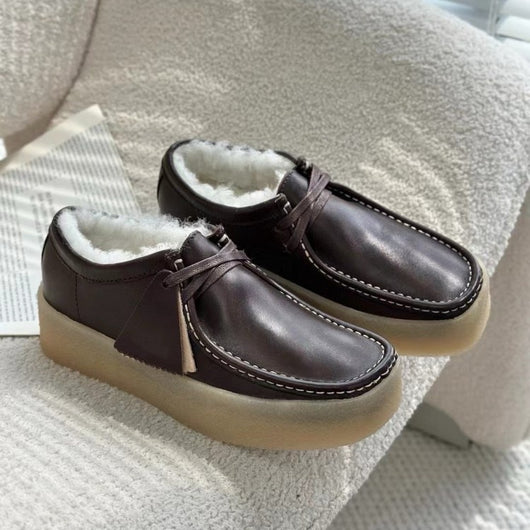 Zapatos Oxford Plataforma Retro de Cuero Genuino - Estilo Británico Casual - Image 11
