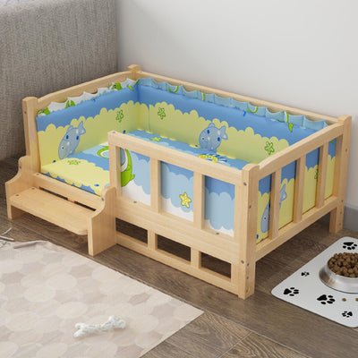 Cama de Madera para Perros - Diseño Veraniego Elevado - Image 18