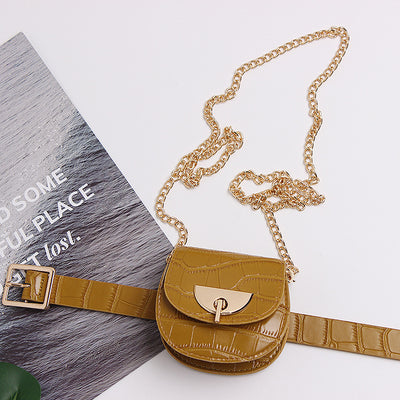 Cinturón con Bolsa Pequeña Estilo Moderno Diseño Cóncavo para Mujer - Image 10