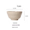 4.5in Bowl Milk Tea Color 2 Piezas