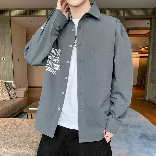 Camisa Casual de Manga Larga Mutuyu para Hombre - Image 5