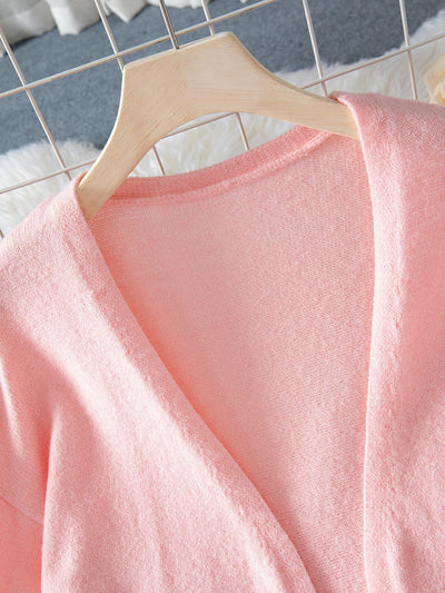 Abrigo Suéter Elegante Suelto con Bolsillos para Mujer - Otoño e Invierno - Image 15