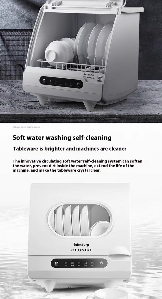 Lavavajillas de Escritorio Compacto con Desinfección Automática e Instalación Libre - Image 18